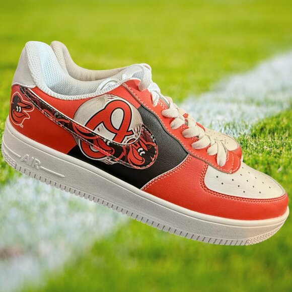 MLB Baltimore Orioles Mens Custom Air Sneakers - Picture 5 of 10